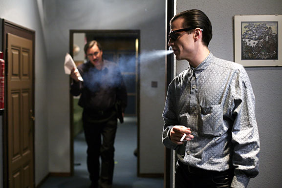 Nicholas Ofczarek und Manuel Rubey in "FALCO - VERDAMMT, WIR LEBEN NOCH!" - ein Film von Thomas Roth