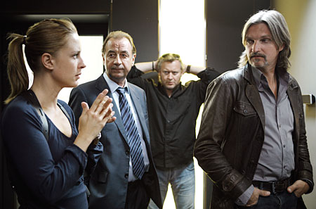 Lilian Klebow, Dietrich Siegl, Gregor Seberg und Stefan Jürgens in "SOKO DONAU / WIEN" - 5.Staffel, 2009